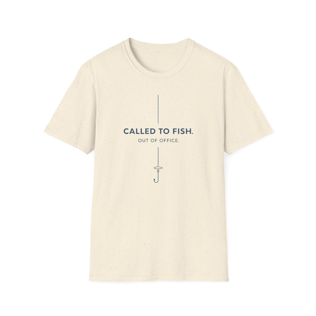 Called To Fish, Out Of Office Funny Outdoor Fishing Camping T-Shirt Designed For The Faithful