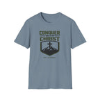 Conquer With Christ Est. Eternal Outdoor T-Shirt