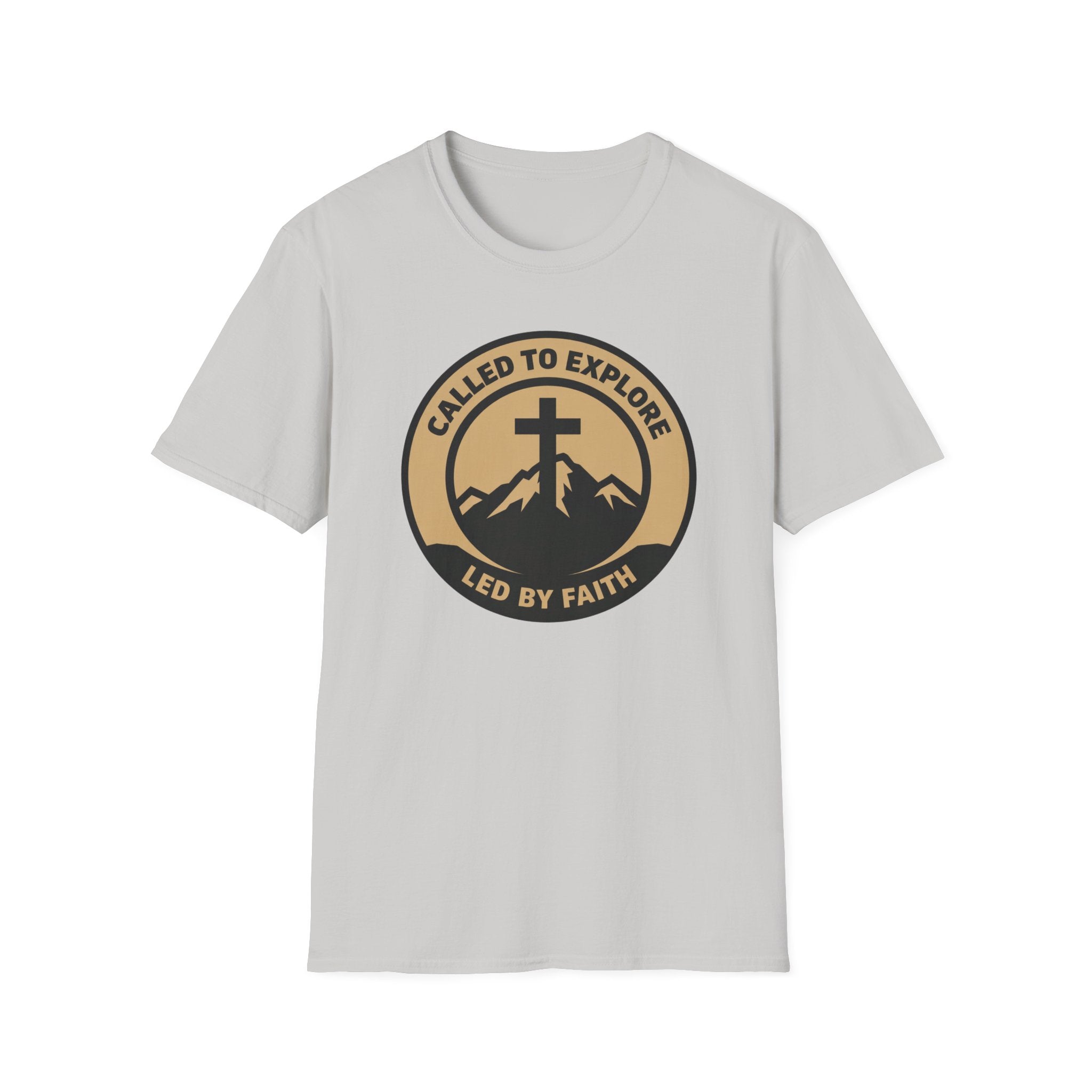 Called To Explore - Led By Faith Outdoor Camping Hiking T-Shirt Designed For The Spiritual in Heart and Mind