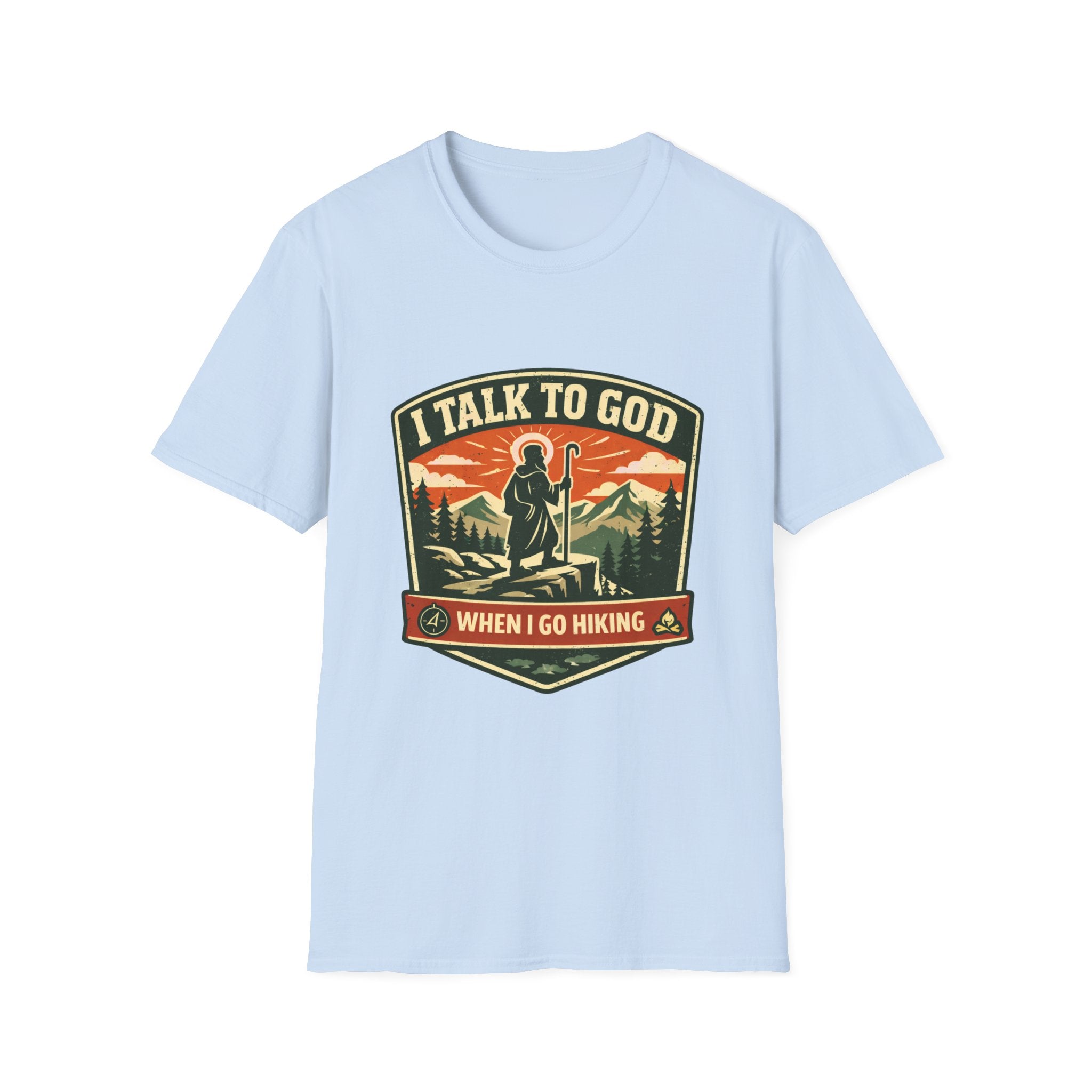 I Talk To God When I Go Hiking T-Shirt