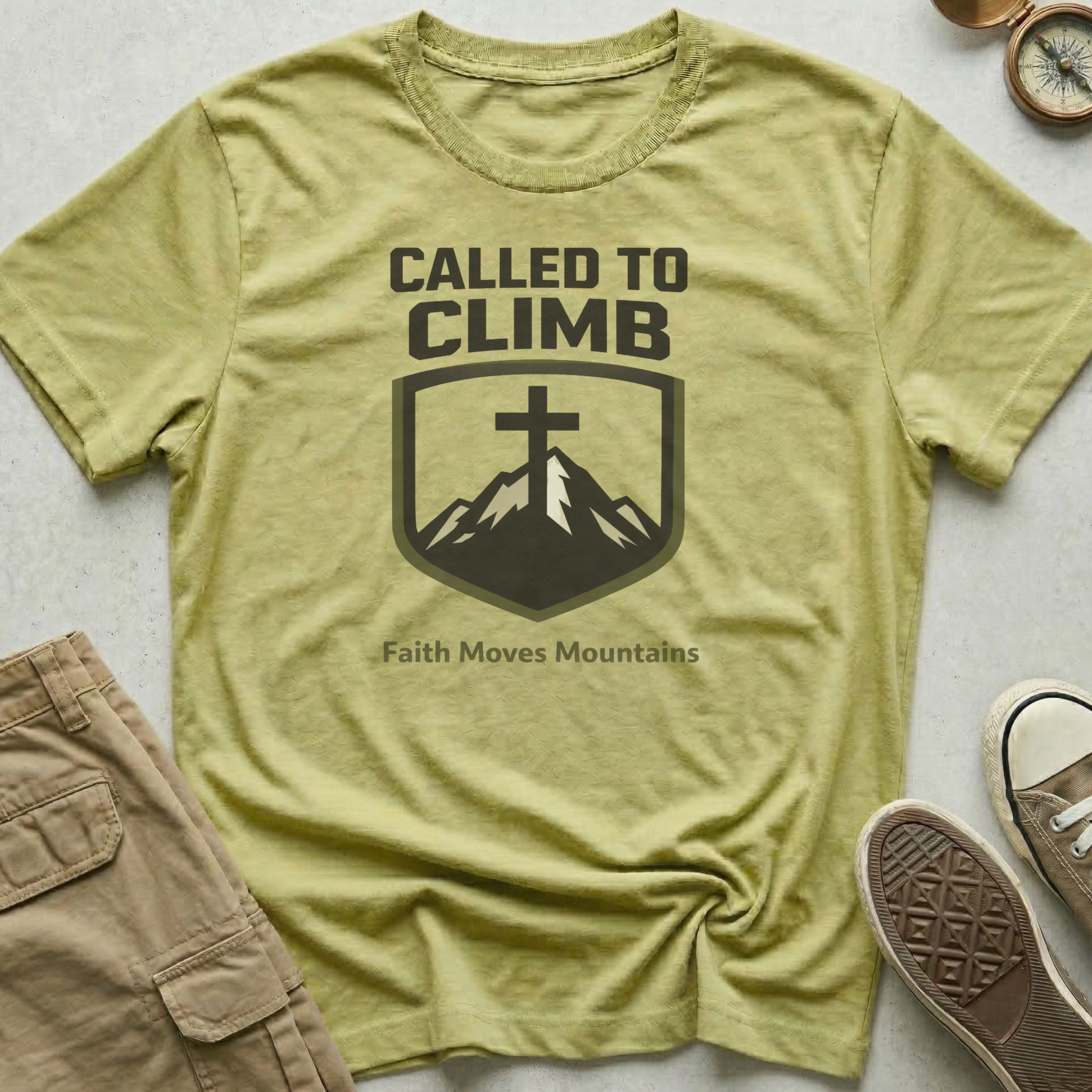 Called To Climb, Faith Moves Mountains T-Shirt