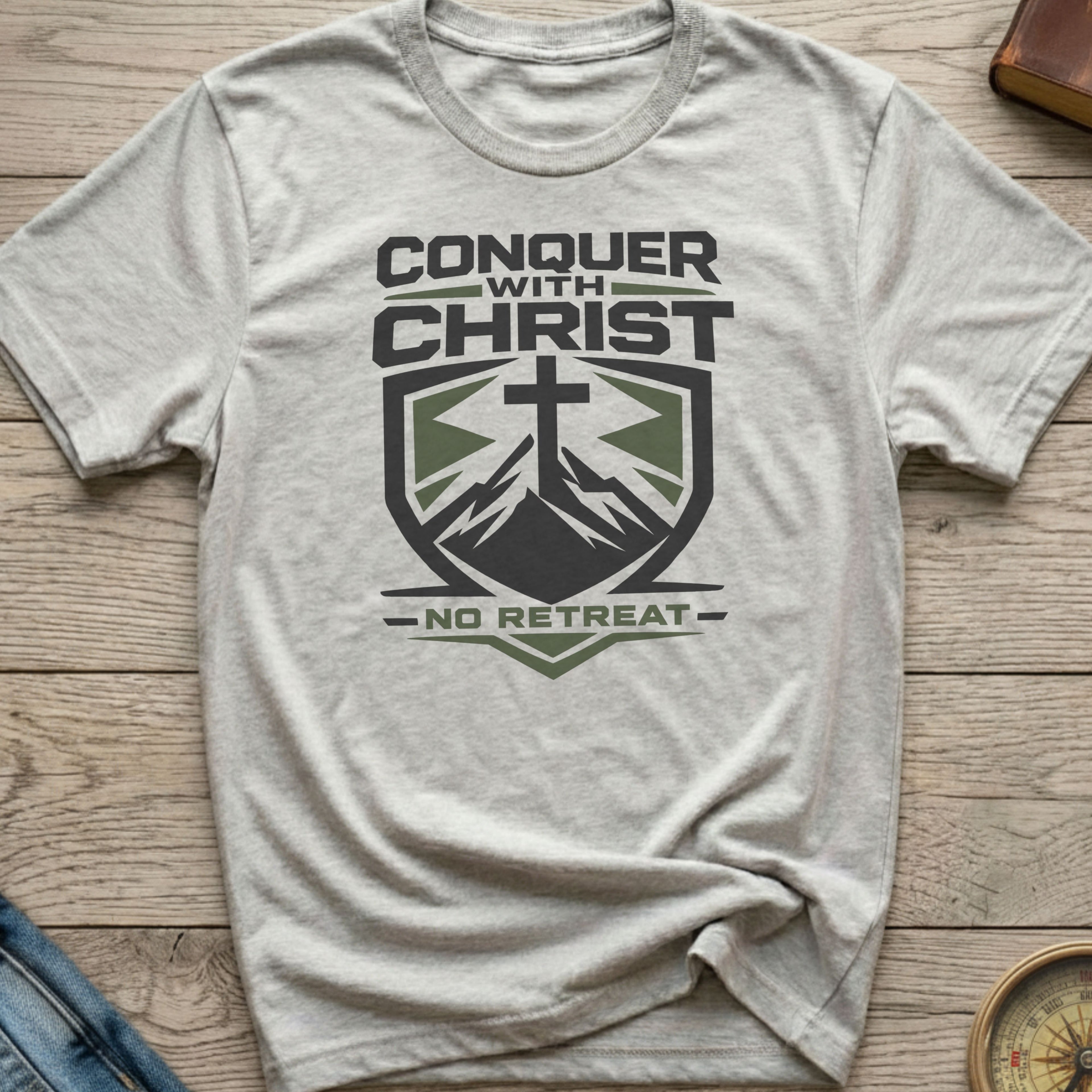 Conquer With Christ, No Retreat T-Shirt