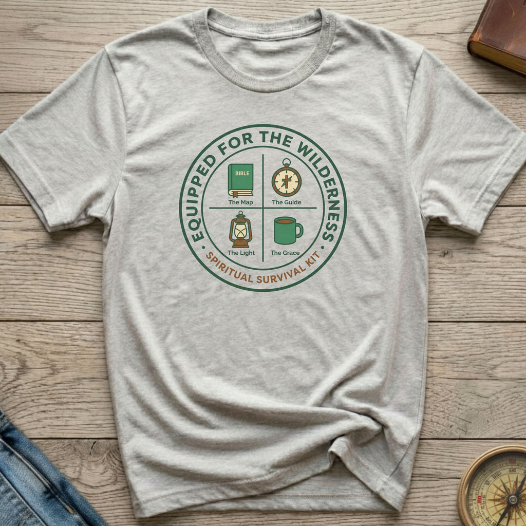 Equipped For The Wilderness - Spiritual Survival Kit T-Shirt