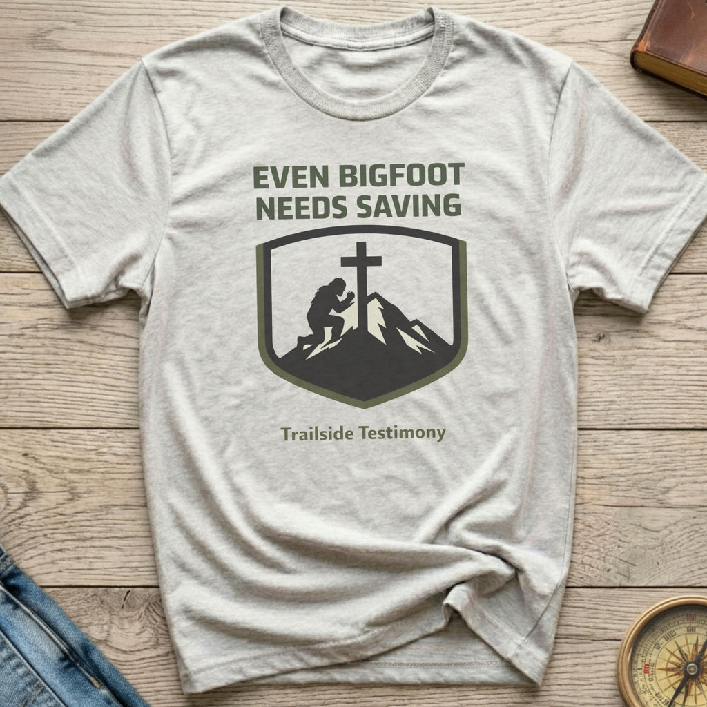 Even Bigfoot Needs Saving Outdoor T-Shirt