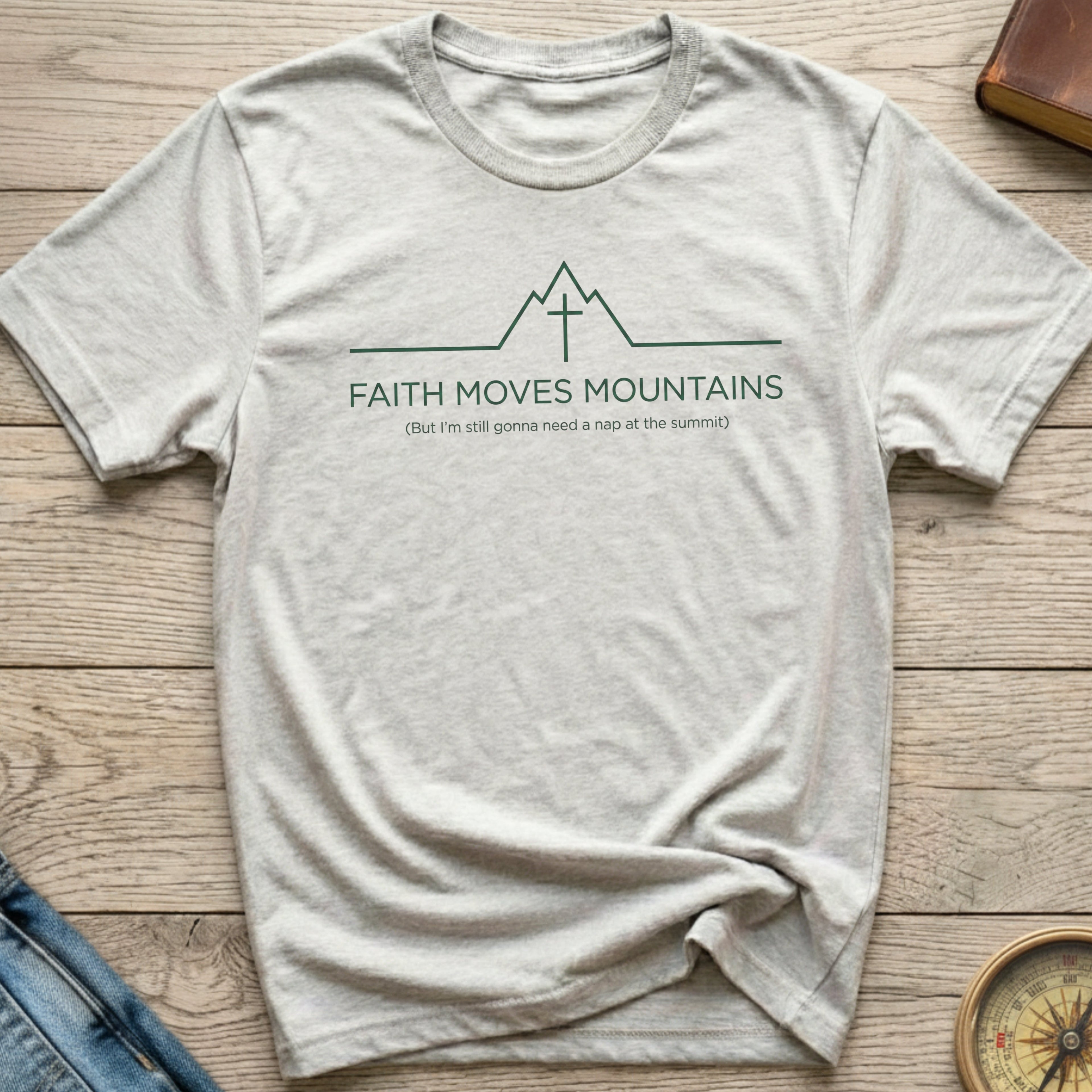 Faith Moves Mountains Outdoor T-Shirt