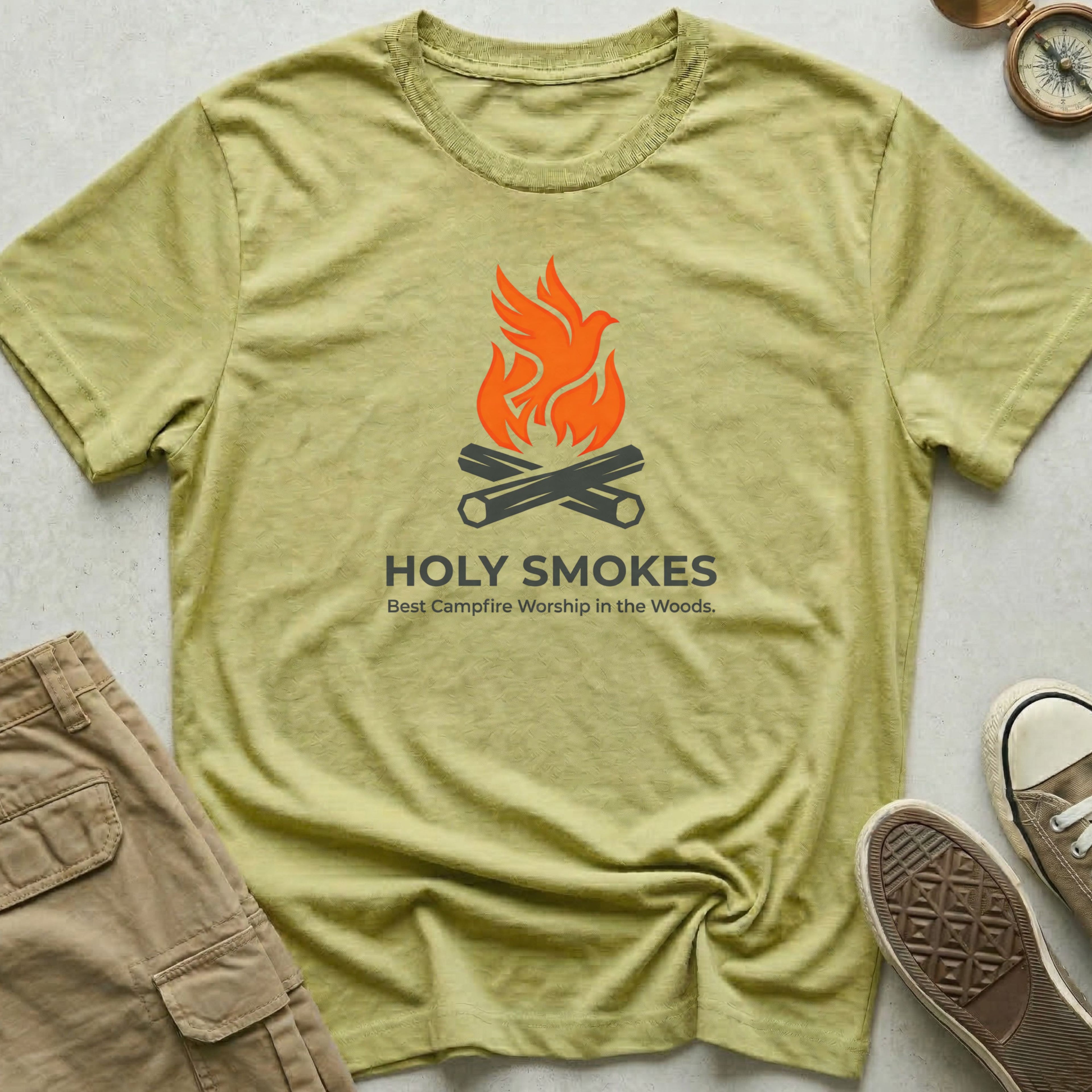 Holy Smokes Best Campfire Worship In The Woods T-Shirt