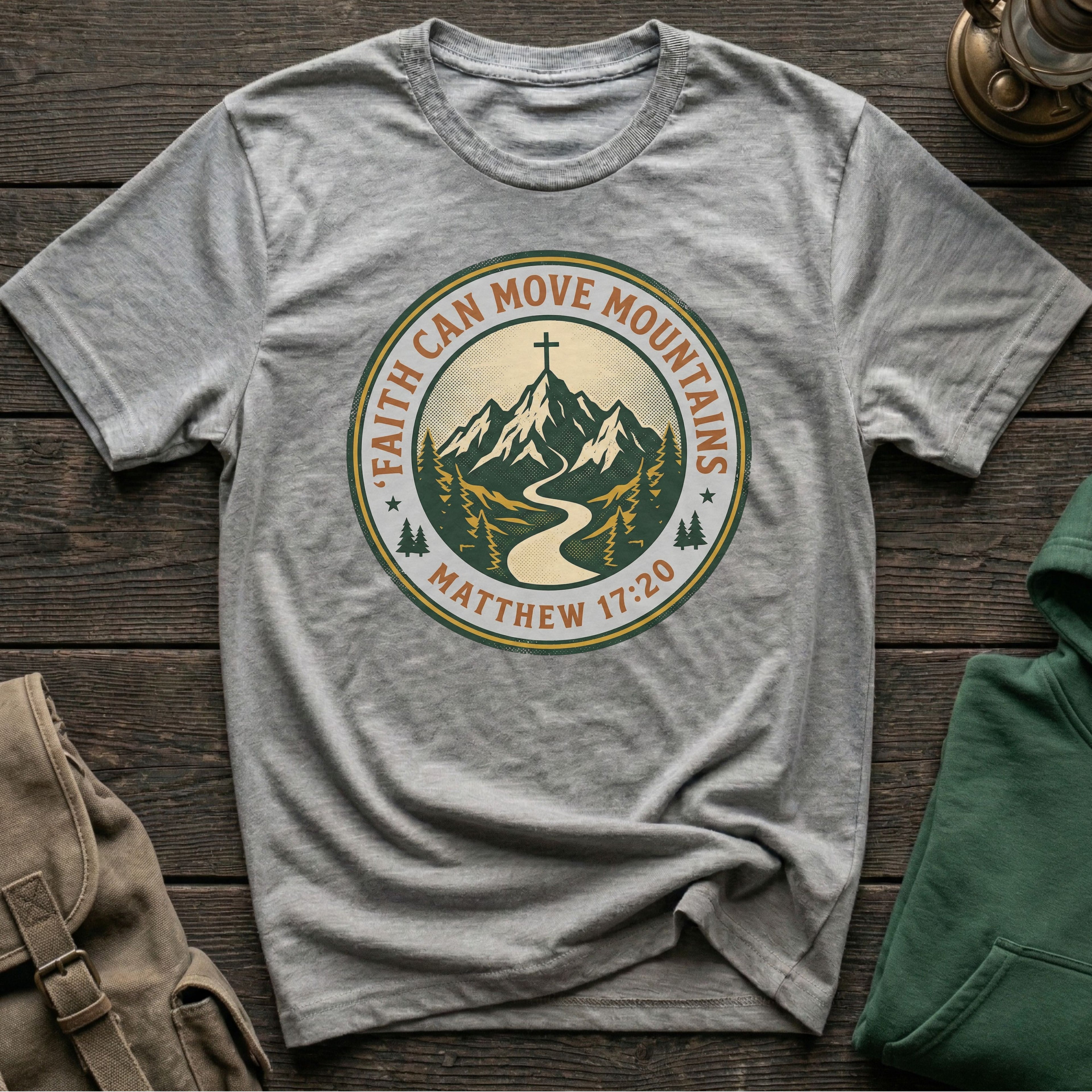 Faith Can Move Mountains Matthew 17:20 T-Shirt